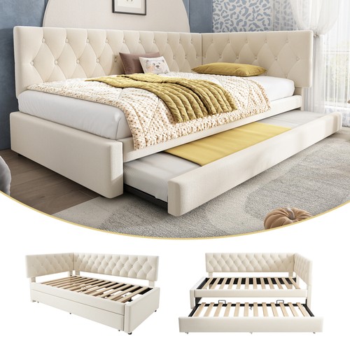 Upholstered bed daybed - upholstered, with