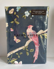 Laura Ashley Summer Palace Midnight Eyelet Curtains 64 x 90 - 162 x 229 BNIP