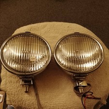Pair of Lucas FT14 Fog lights for classic cars , sealed beams and working ,VGC.