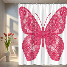 Pink butterfly lace shower - pink,