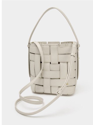 Zara plaited cross body bucket - cross,