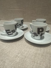 Stylish Set of 4 White & Brown