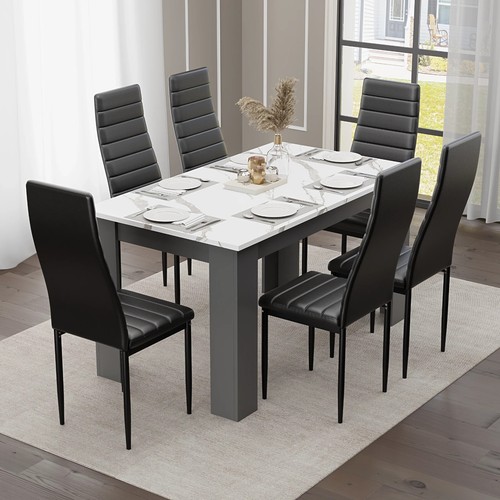 Wooden dining table set - with, 4