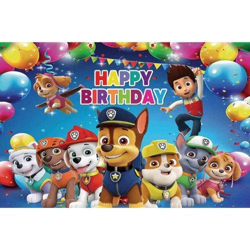 5ftx3ft paw patrol birthday - 5ftx3ft,