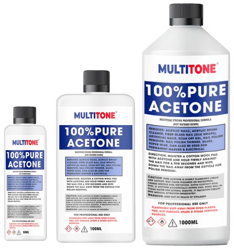 100 pure acetone dissolve - 100%,