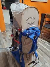 Hiking Child Carrier Backpack with Sun Shade Osprey Poco Plus Blue