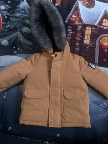 Boys brown orange - orange, coat