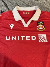 Wrexham 2024/25 Macron Red Home Shirt. Excellent Condition.  Mens Size 4XL