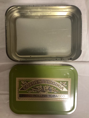 Golden virginia tobacco tin - tin,