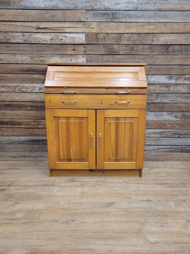 Pine bureau writing desk - bureau,