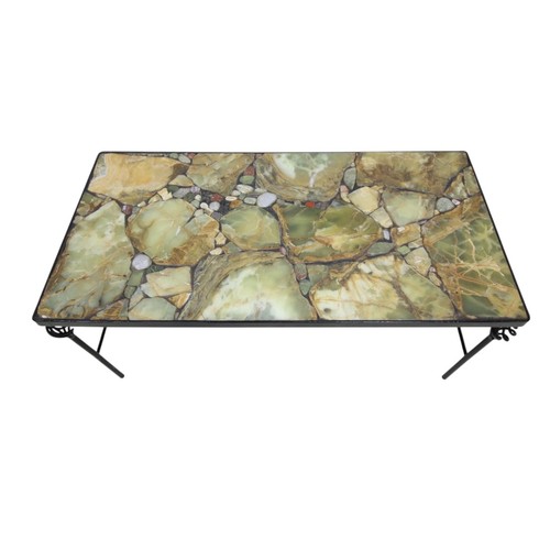 Stone top coffee table - a,