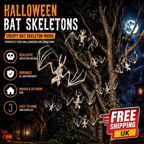 Halloween bat skeleton - halloween,