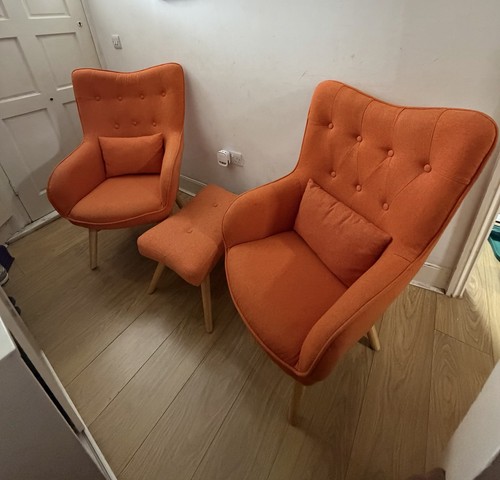Soft linen wingback lounge - soft,