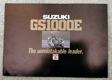 SUZUKI GS1000E GENUINE MOTORCYCLE SALES BROCHURE
