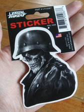 DECAL OUTLAW BIKER DEATH SKULL