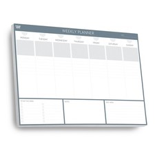 Weekly Planner Desk Pad A3 | 52 Tear-Off Sheets | Undated Organiser To Do List