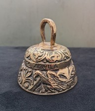 Brass Sanctuary Bell Agnvs Pelicans Leo Aqvila Made In England 1960s.