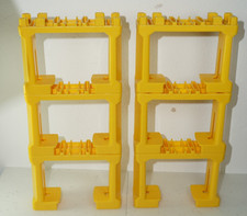 Tomy Tomica World Track Yellow Bridge Support Girders Raisers 7489 Thomas X6