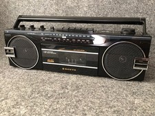 Vintage Sanyo M7022 Radio Cassette Boombox Working Rare Model *Tape Issue*