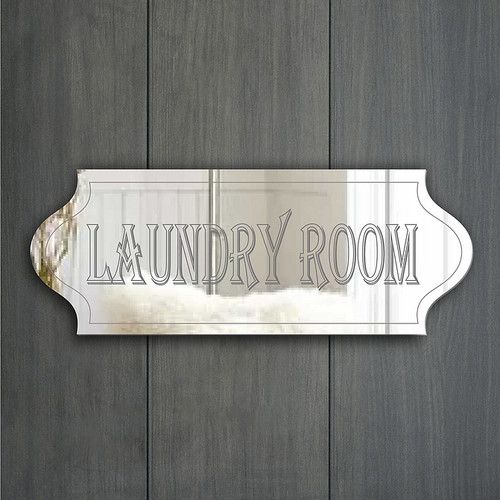 Laundry room door sign plaque - room,