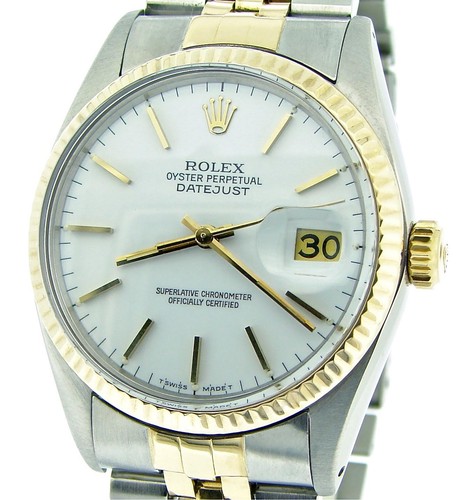 Rolex datejust 16013 2tone - rolex,
