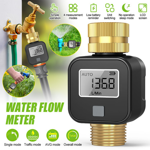 Digital water flow meter ipx5 - water,