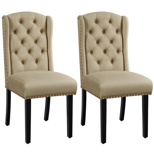 Dining chairs set button - chairs, 2
