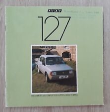 Fiat 127 Range Brochure 1982 - 900 1050 1300 Comfort Super GT