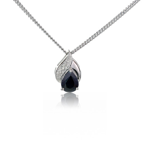Natural sapphire necklace - sapphire,