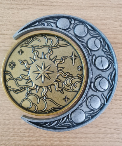 Witch casket sun moon metal - witch,