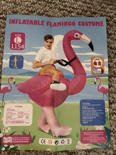 Adult flamingo fancy dress - flamingo,