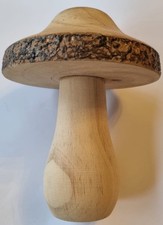 Wooden Mushroom Ornament With