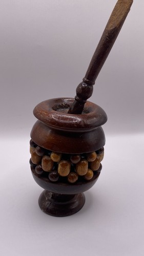 Vintage wooden inkwell - vintage,