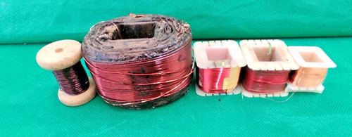 Vintage spools copper - 5,