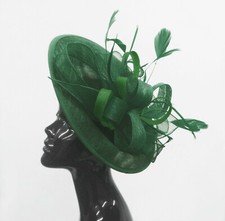 Big saucer sinamay headband - saucer,