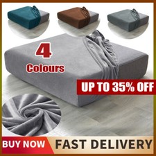1/2/3 Seater Velvet Replacement Sofa Seat Cushion Covers Stretch Couch Protector