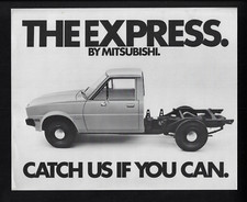 MITSUBISHI EXPRESS ONE TONNE CAB/CHASSIS SPECIFICATIONS BROCHURE APRIL 1980