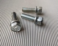 3x Bolt 8x30 + Captive Washer Kawasaki oem M8x30 - Marked 4- NOS