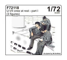 CMK F72118 1:72 Crew at Rest Set 1 for U-Boat Type VIIc (3 figs.)