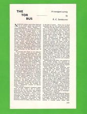 Bus Magazine Extract 1959 -