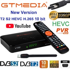 GTMEDIA HD Satellite Receiver DVB-S2/S2X/T2 Sat Terrestrial Set Top Box USB WIFI