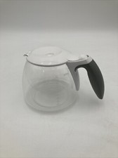 Braun Type 3104 Coffee Maker 10 Cup Carafe w Lid White Gray Rare