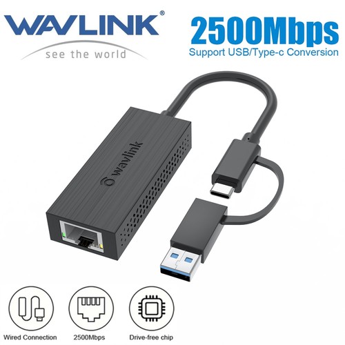 Wavlink usb ethernet - usb, c