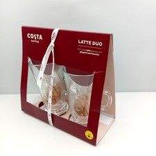 Costa Coffee Latte Glasses