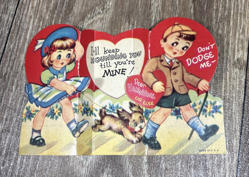 Vintage valentine day card - vintage,