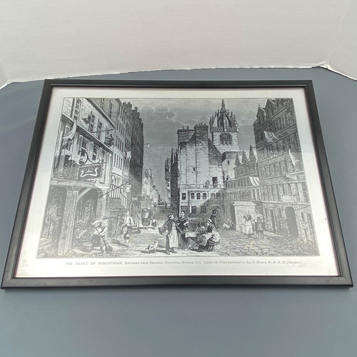 Framed historic print the - print, of