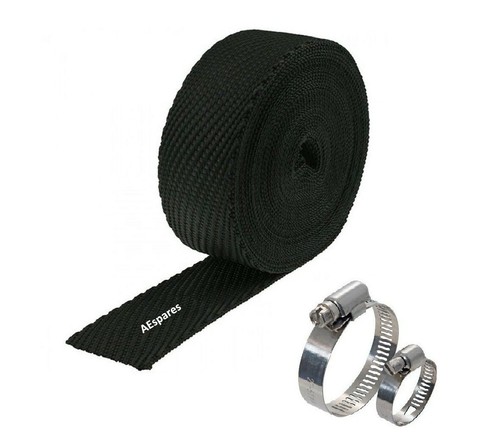 Silencer wrap with - clamp, bike