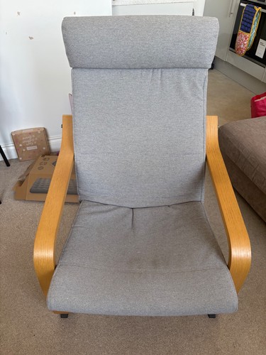 Ikea poang rocking chair grey - ikea,