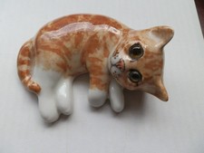 Cute Winstanley Ginger & White Cat / Kitten Laying Down, Size 1