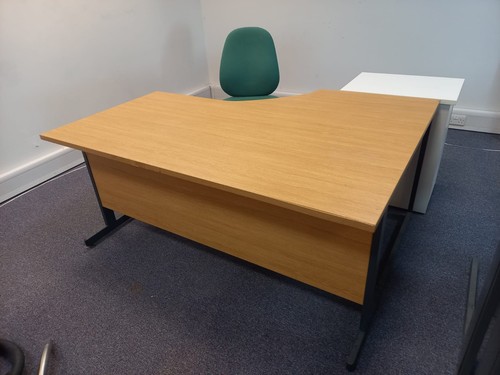 Corner desk brown wood - corner,